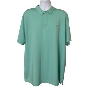 New Callaway Opti-Dri Mens Size 2XL Green Polo Shirt